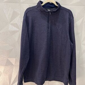 Mens Under Armour Golf Storm Sweater Fleece 1/4 Zip Pullover Blue XXL 2XL